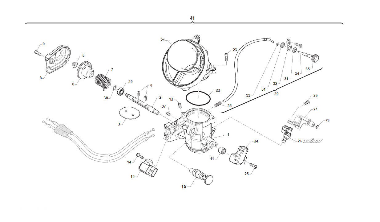 4T 450 FI MX FROM 2022 TO 2026 - ENGINE - THROTTLE BODY